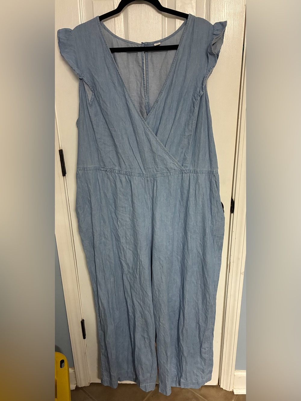 Old Navy Light Blue Chambray Jumpsuit Dress XXL